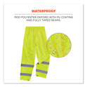 ergodyne GloWear 8916 Class E Lightweight Hi-Vis Rain Pants, Medium, Lime (25343)