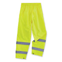 ergodyne GloWear 8916 Class E Lightweight Hi-Vis Rain Pants, 2X-Large, Lime (25346)