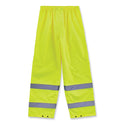 ergodyne GloWear 8916 Class E Lightweight Hi-Vis Rain Pants, 3X-Large, Lime (25347)