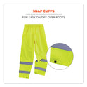 ergodyne GloWear 8916 Class E Lightweight Hi-Vis Rain Pants, 3X-Large, Lime (25347)