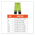 ergodyne GloWear 8915BK Class E Hi-Vis Rain Pants Black Bottom, Small, Lime (25422)