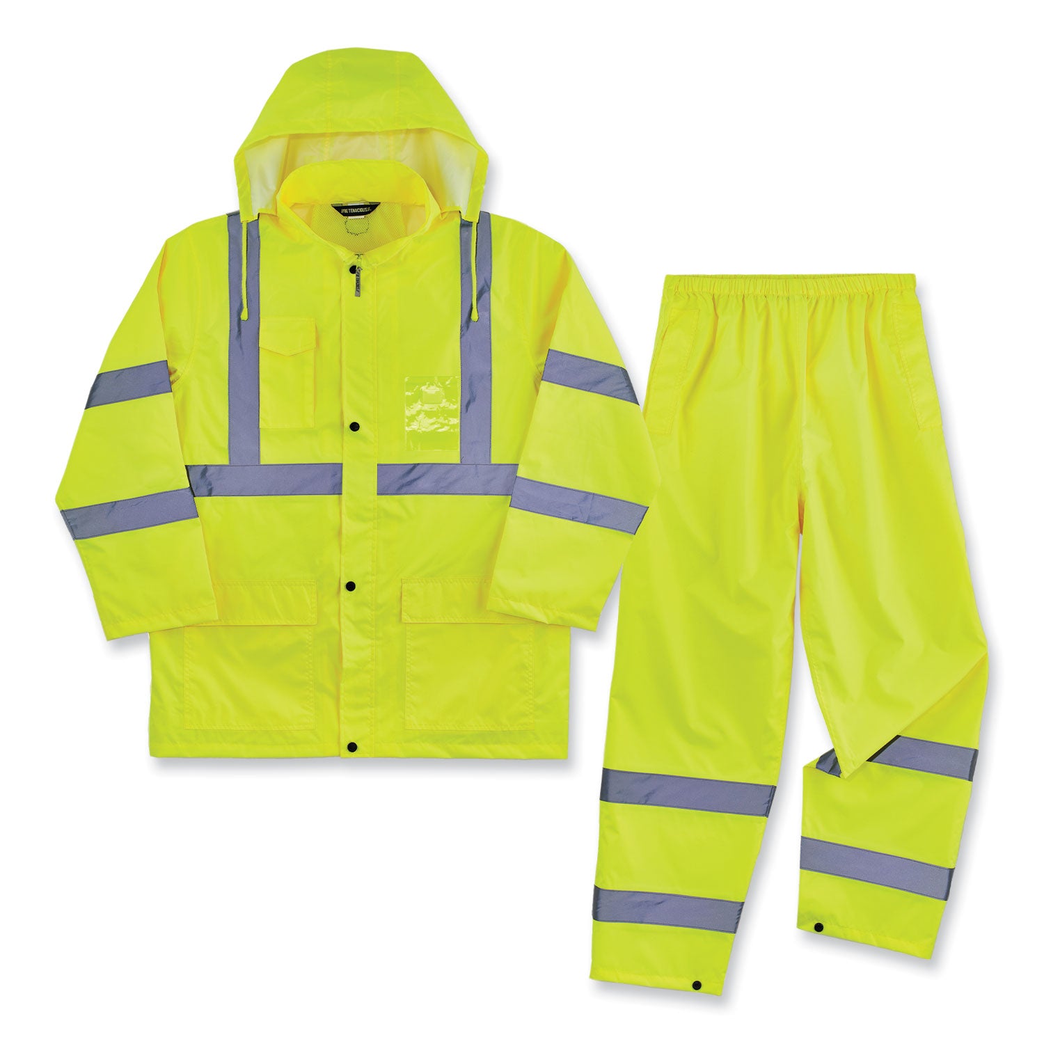 ergodyne GloWear 8376K Lightweight HV Rain Suit, Medium, Lime (25433)