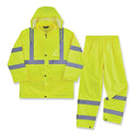 ergodyne GloWear 8376K Lightweight HV Rain Suit, Large, Lime (25434)