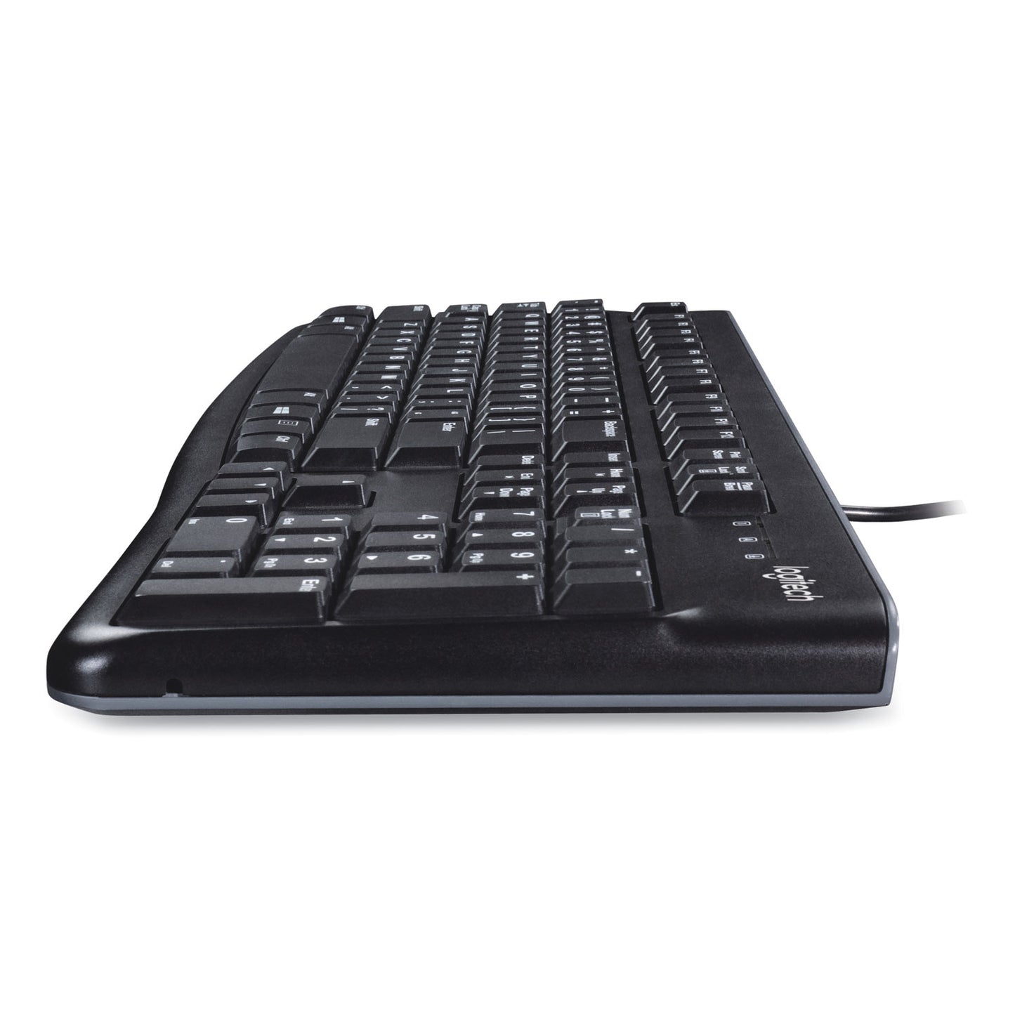 Logitech K120 Ergonomic Desktop Wired Keyboard, USB, Black (920002478)