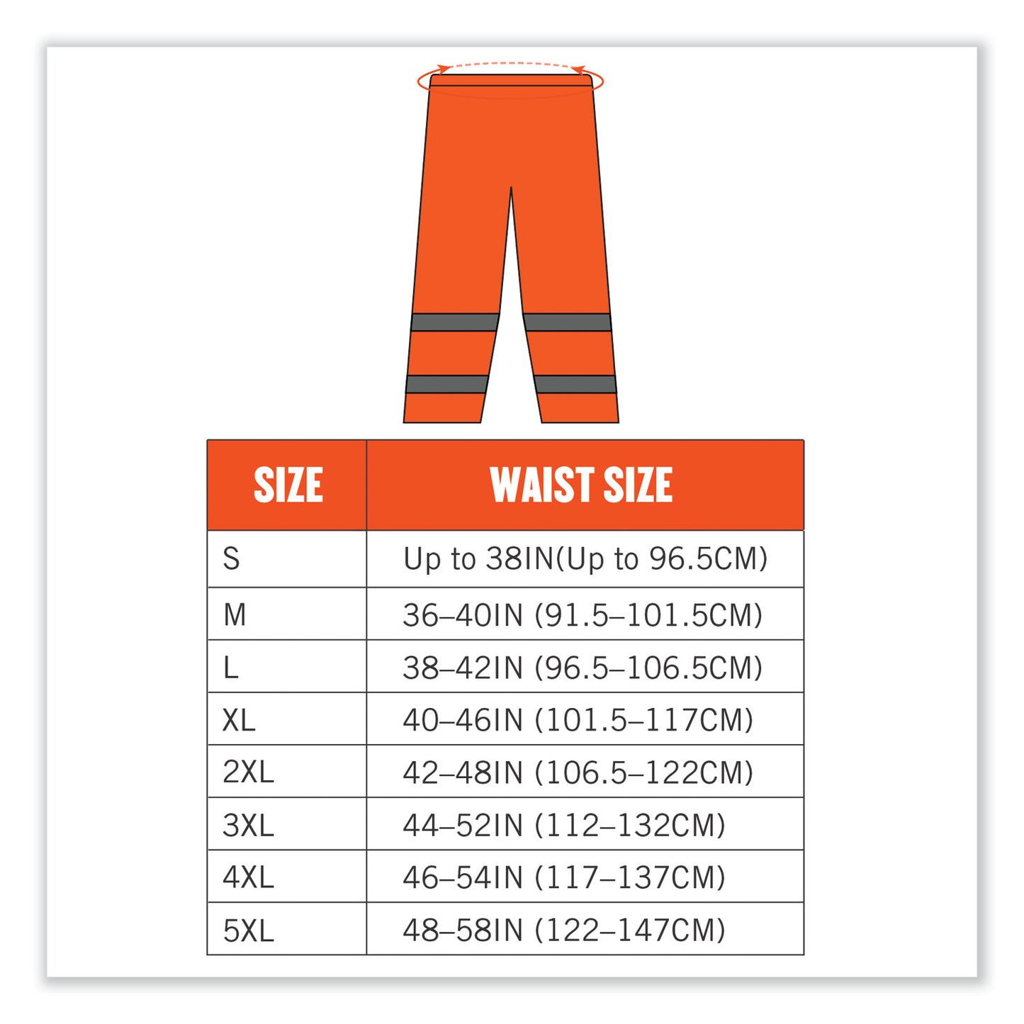 ergodyne GloWear 8916 Class E Lightweight Hi-Vis Rain Pants, 2X-Large, Orange (25446)