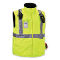 ergodyne GloWear 8287 Class 2 Hi-Vis Jacket with Removable Sleeves, X-Large, Lime (25495)