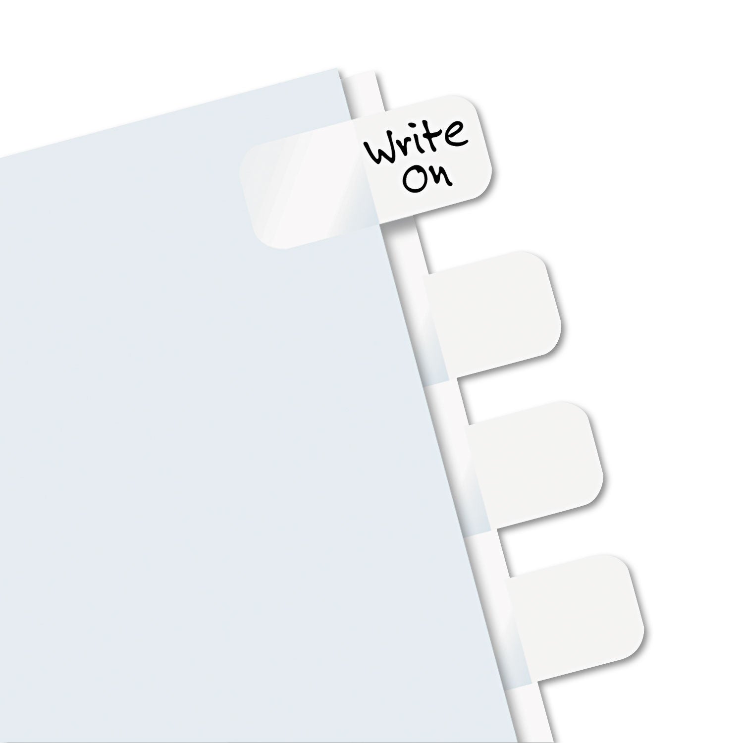 Redi-Tag Legal Index Tabs, Customizable: Handwrite Only, 1/5-Cut, White, 1" Wide, 416/Pack (31010)