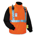 ergodyne GloWear 8287 Class 2 Hi-Vis Jacket with Removable Sleeves, Small, Orange (25512)