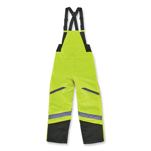 ergodyne GloWear 8928 Class E Hi-Vis Insulated Bibs, 4X-Large, Lime (25528)