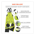 ergodyne GloWear 8928 Class E Hi-Vis Insulated Bibs, 5X-Large, Lime (25529)