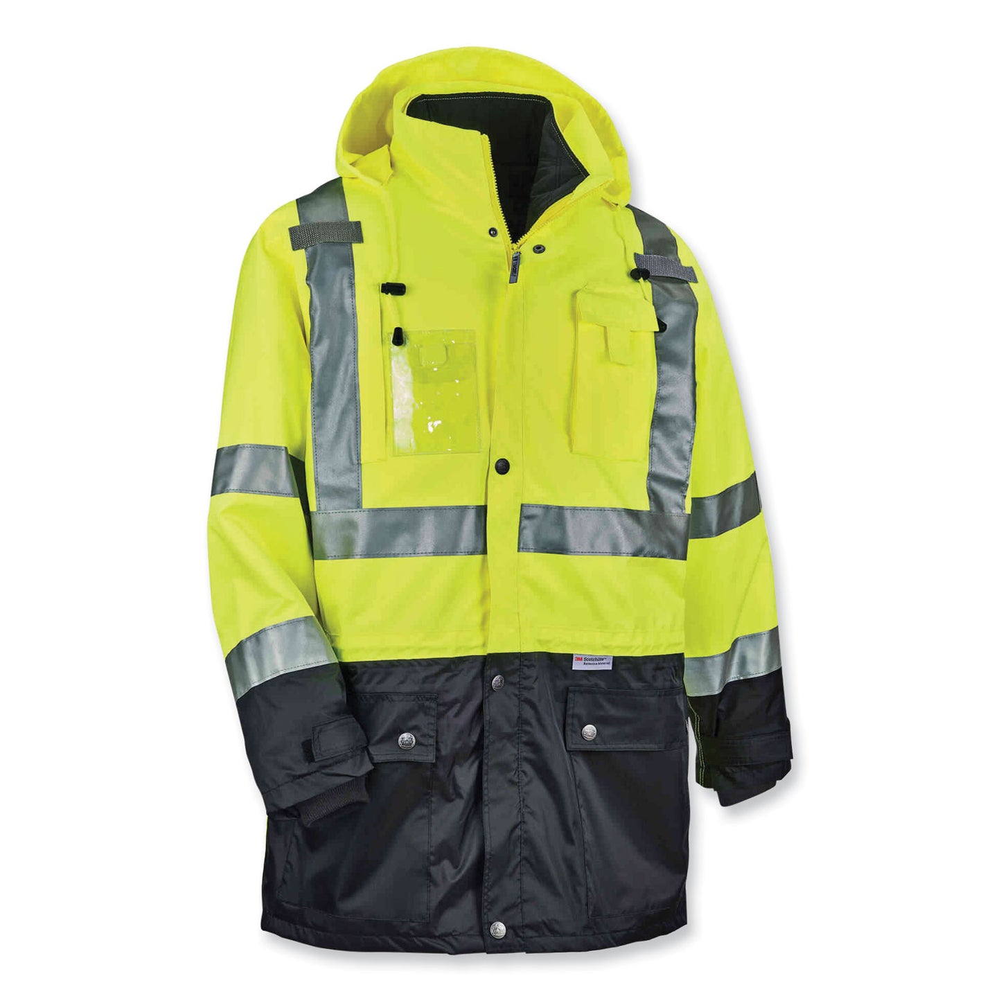 ergodyne GloWear 8388 Class 3/2 Hi-Vis Thermal Jacket Kit, Small, Lime (25532)