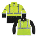 ergodyne GloWear 8388 Class 3/2 Hi-Vis Thermal Jacket Kit, Medium, Lime (25533)