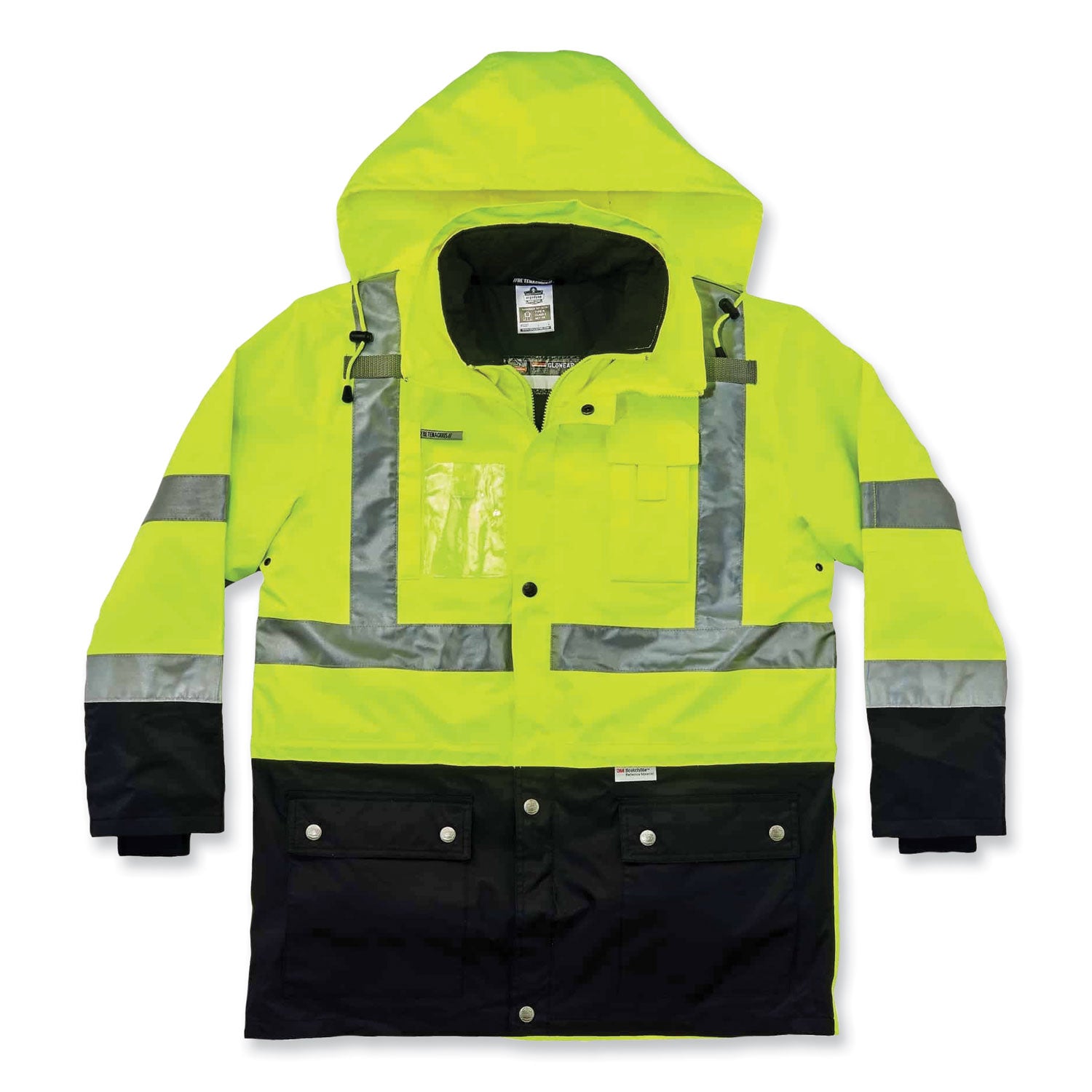 ergodyne GloWear 8388 Class 3/2 Hi-Vis Thermal Jacket Kit, 5X-Large, Lime (25539)