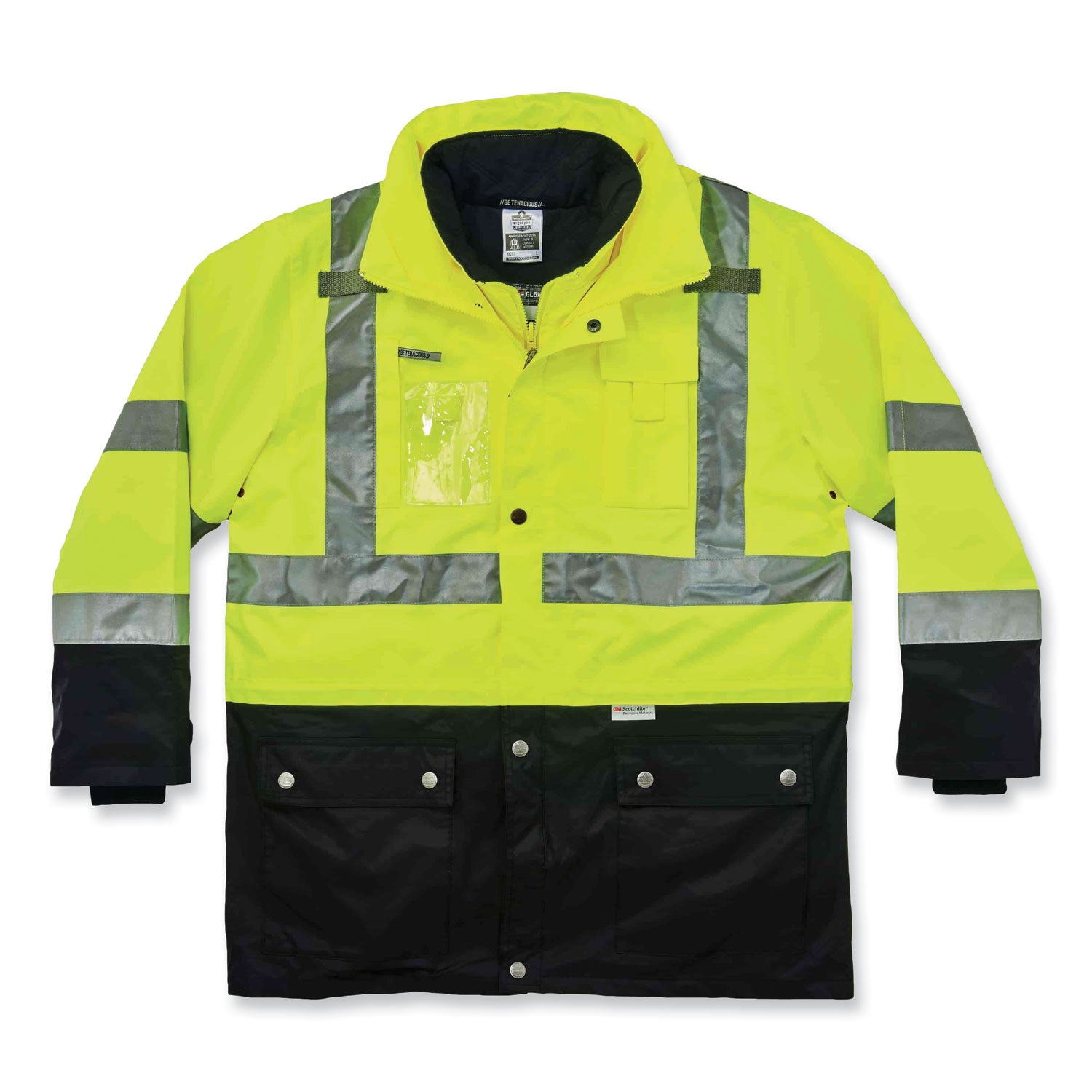 ergodyne GloWear 8388 Class 3/2 Hi-Vis Thermal Jacket Kit, 5X-Large, Lime (25539)