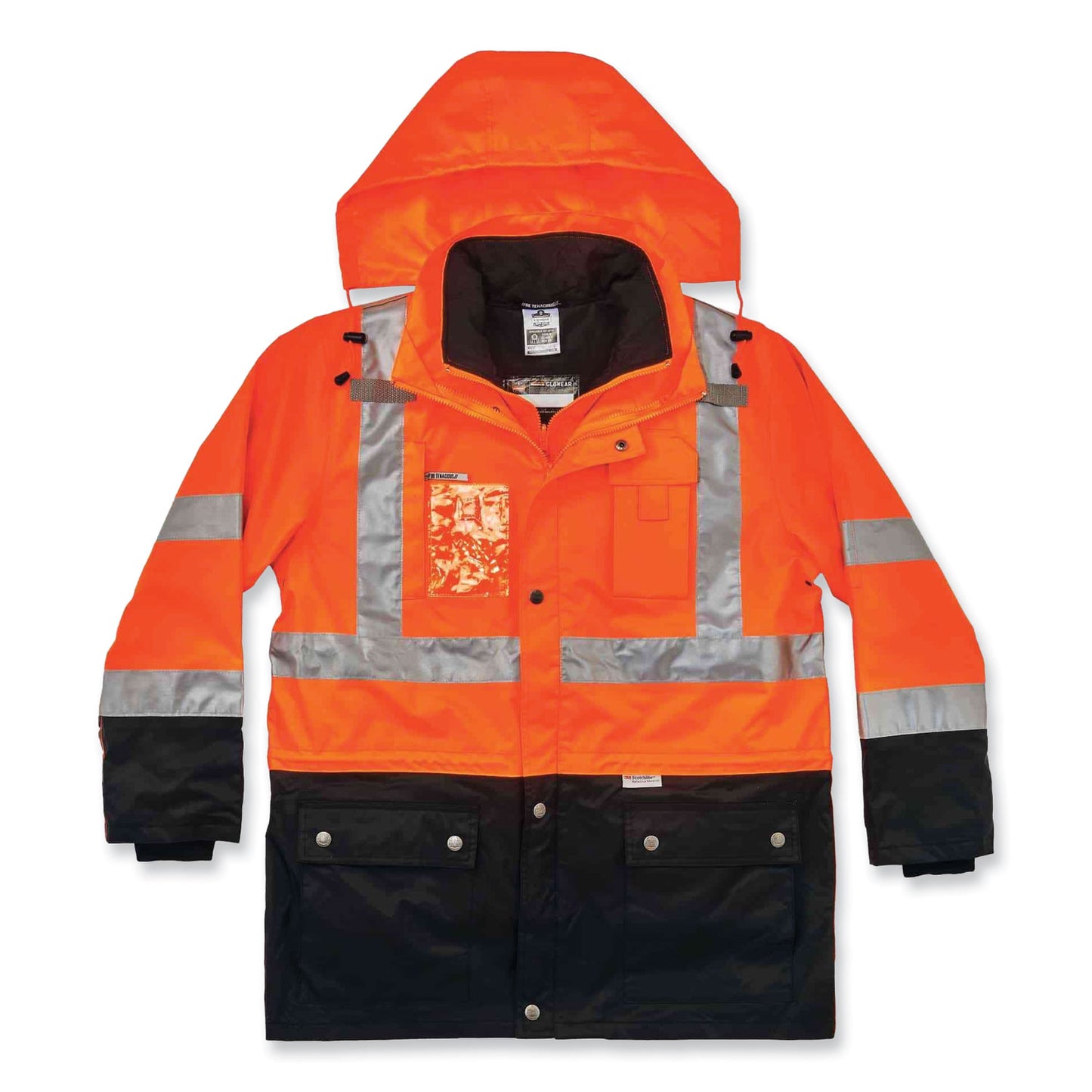 ergodyne GloWear 8388 Class 3/2 Hi-Vis Thermal Jacket Kit, Small, Orange (25552)