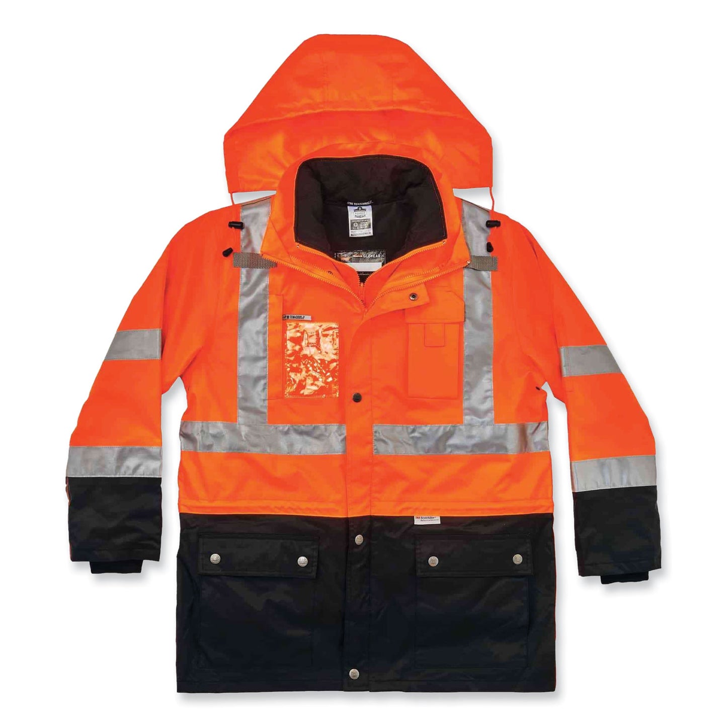 ergodyne GloWear 8388 Class 3/2 Hi-Vis Thermal Jacket Kit, X-Large, Orange (25555)