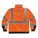 ergodyne GloWear 8381 Class 3 Hi-Vis 4-in-1 Quilted Bomber Jacket, Orange, 2X-Large (25586)