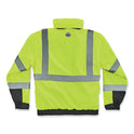 ergodyne GloWear 8381 Class 3 Hi-Vis 4-in-1 Quilted Bomber Jacket, Lime, Small (25592)