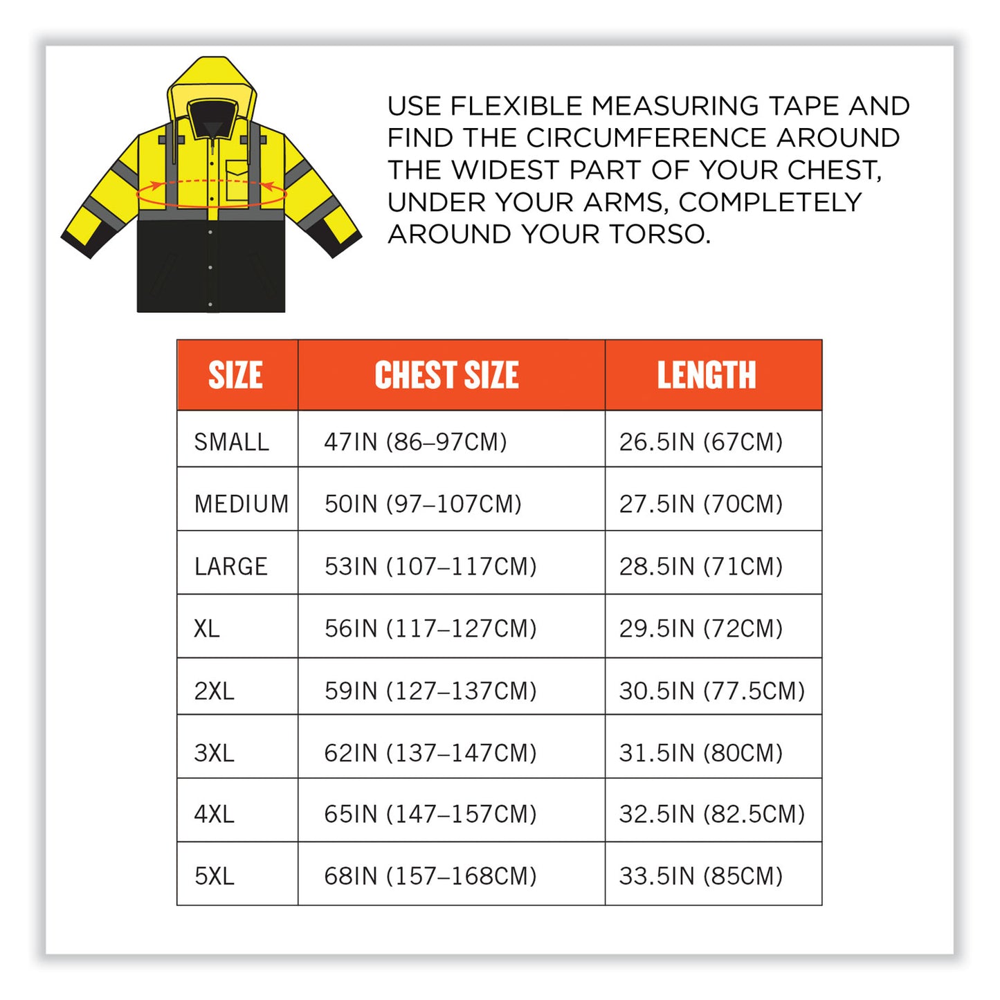 ergodyne GloWear 8381 Class 3 Hi-Vis 4-in-1 Quilted Bomber Jacket, Lime, Large (25594)