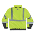 ergodyne GloWear 8381 Class 3 Hi-Vis 4-in-1 Quilted Bomber Jacket, Lime, X-Large (25595)