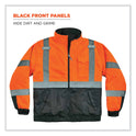 ergodyne GloWear 8377 Class 3 Hi-Vis Quilted Bomber Jacket, Orange, Medium (25613)