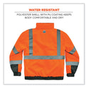 ergodyne GloWear 8377 Class 3 Hi-Vis Quilted Bomber Jacket, Orange, 2X-Large (25616)