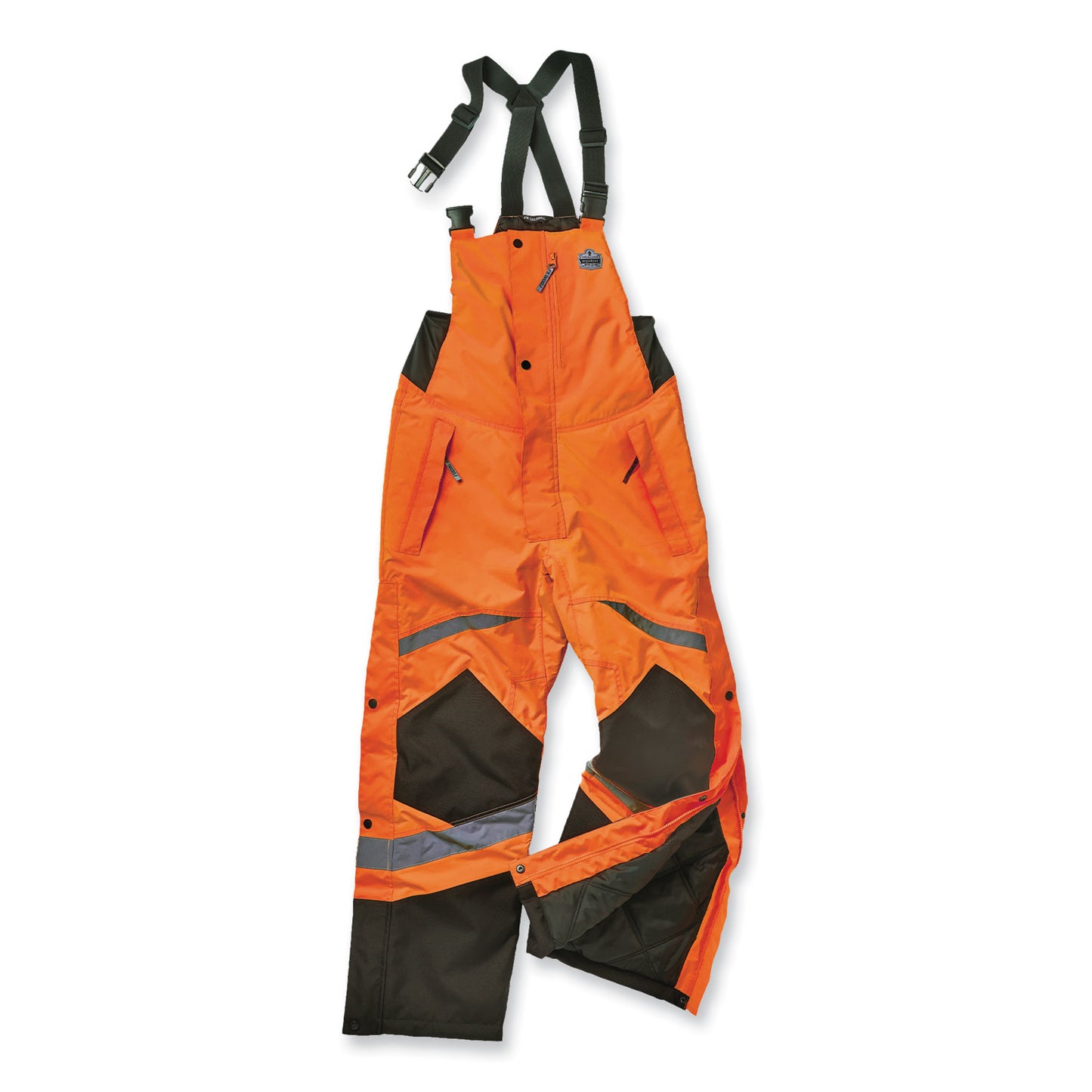 ergodyne GloWear 8928 Class E Hi-Vis Insulated Bibs, Small, Orange (25632)