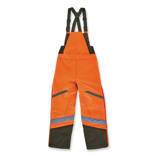 ergodyne GloWear 8928 Class E Hi-Vis Insulated Bibs, Medium, Orange (25633)