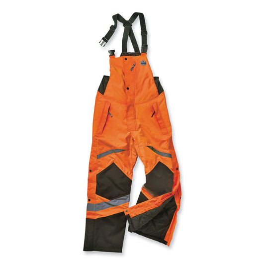 ergodyne GloWear 8928 Class E Hi-Vis Insulated Bibs, X-Large, Orange (25635)