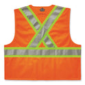 ergodyne GloWear 8235ZX Class 2 Two-Tone X-Back Vest, Polyester, Large/X-Large, Orange (26185)