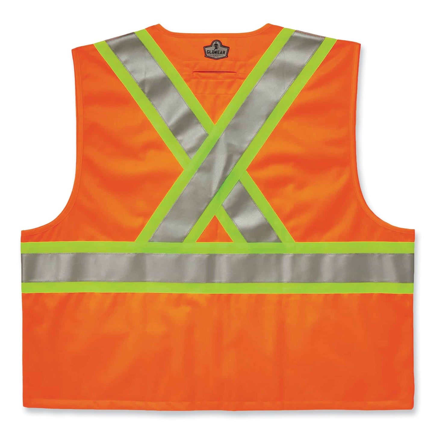 ergodyne GloWear 8235ZX Class 2 Two-Tone X-Back Vest, Polyester, Large/X-Large, Orange (26185)