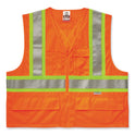 ergodyne GloWear 8235ZX Class 2 Two-Tone X-Back Vest, Polyester, Large/X-Large, Orange (26185)