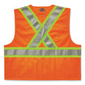 ergodyne GloWear 8235ZX Class 2 Two-Tone X-Back Vest, Polyester, 4X-Large/5X-Large, Orange (26189)