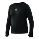 ergodyne N-Ferno 6435 Midweight Long Sleeve Base Layer Shirt, 2X-Large, Black (40206)