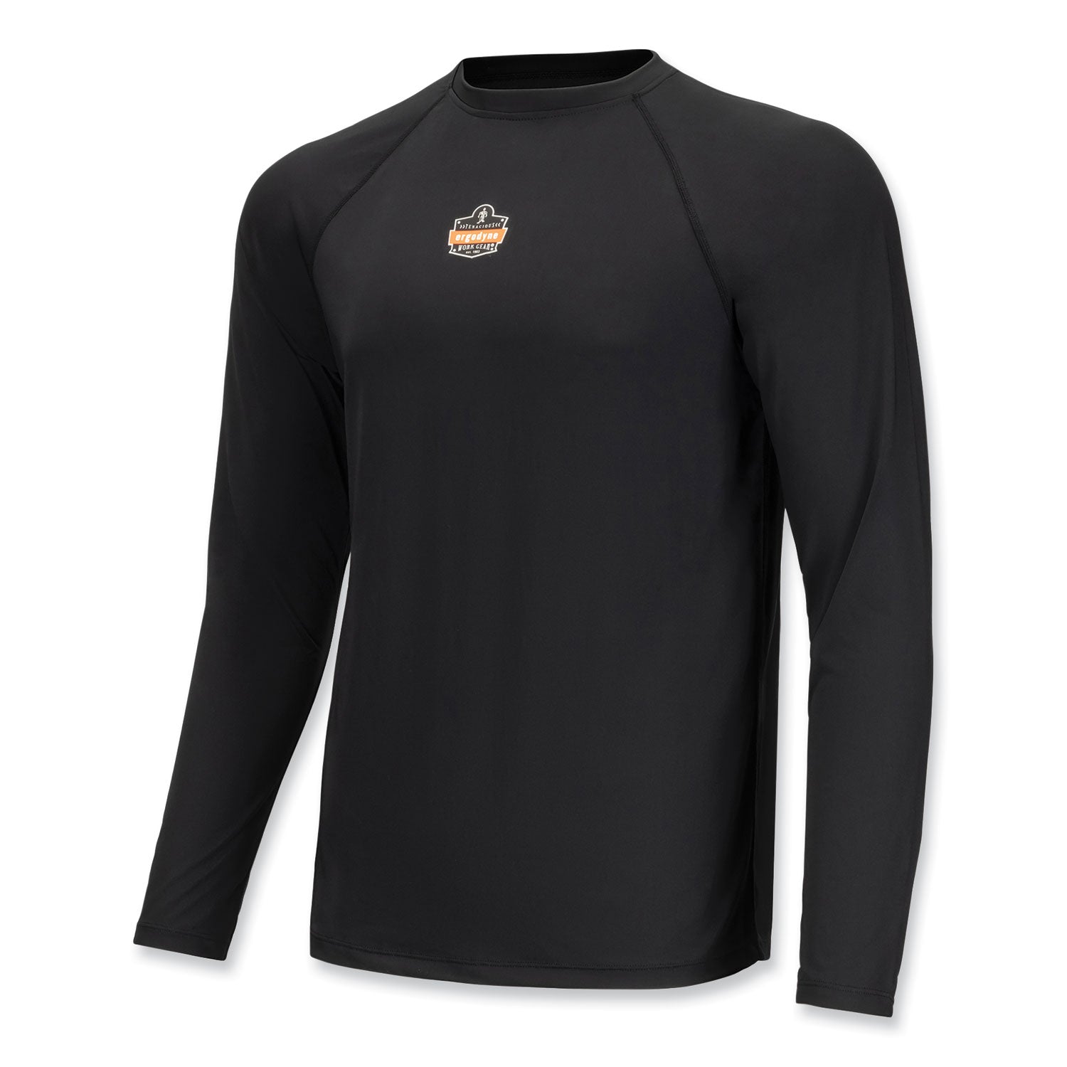 ergodyne N-Ferno 6436 Long Sleeve Lightweight Base Layer Shirt, Medium, Black (40233)