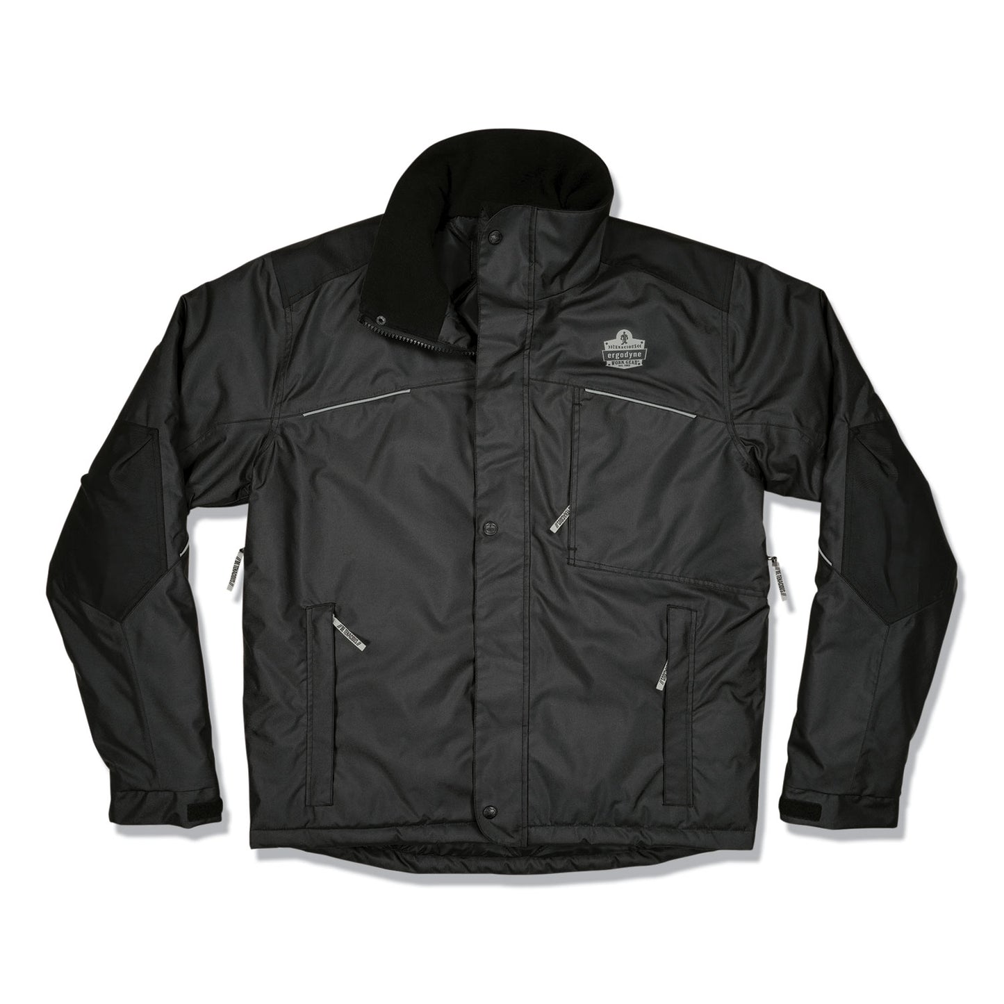 ergodyne N-Ferno 6467 Winter Work Jacket with 300D Polyester Shell, Small, Black (41122)