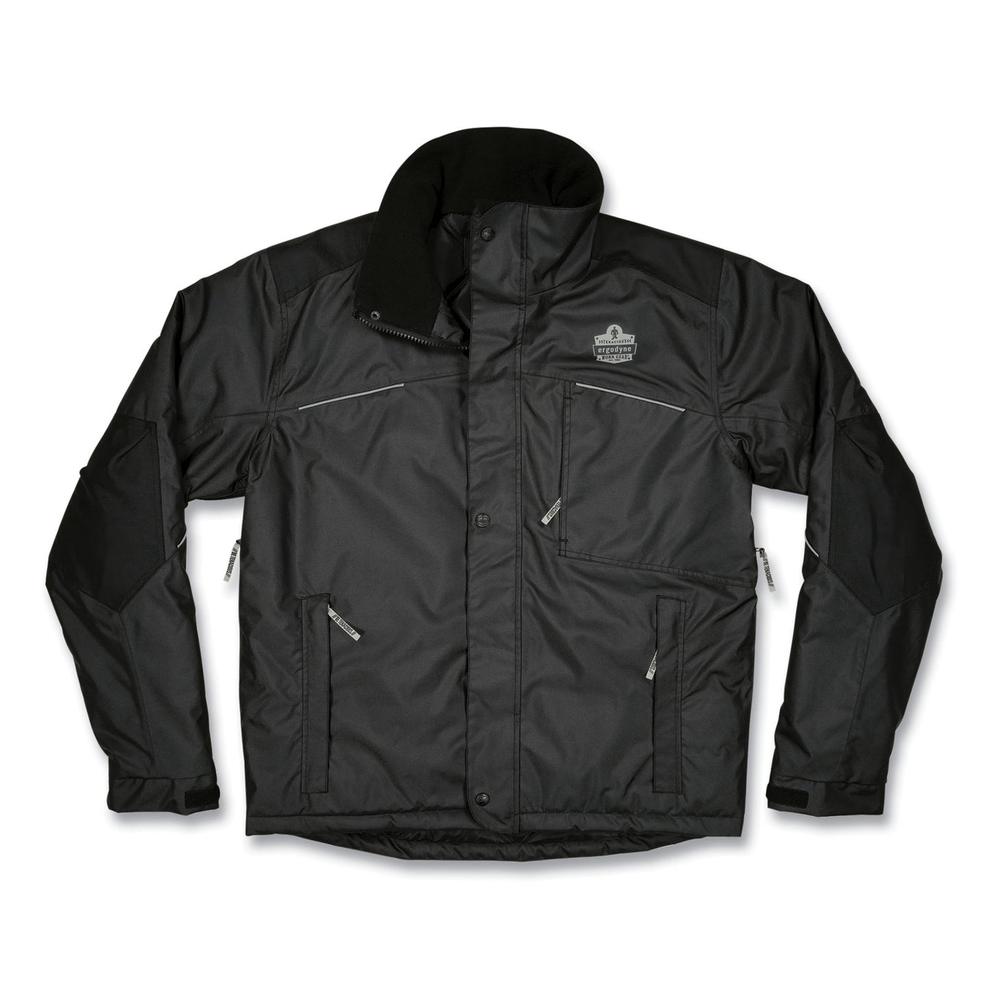 ergodyne N-Ferno 6467 Winter Work Jacket with 300D Polyester Shell, Large, Black (41124)