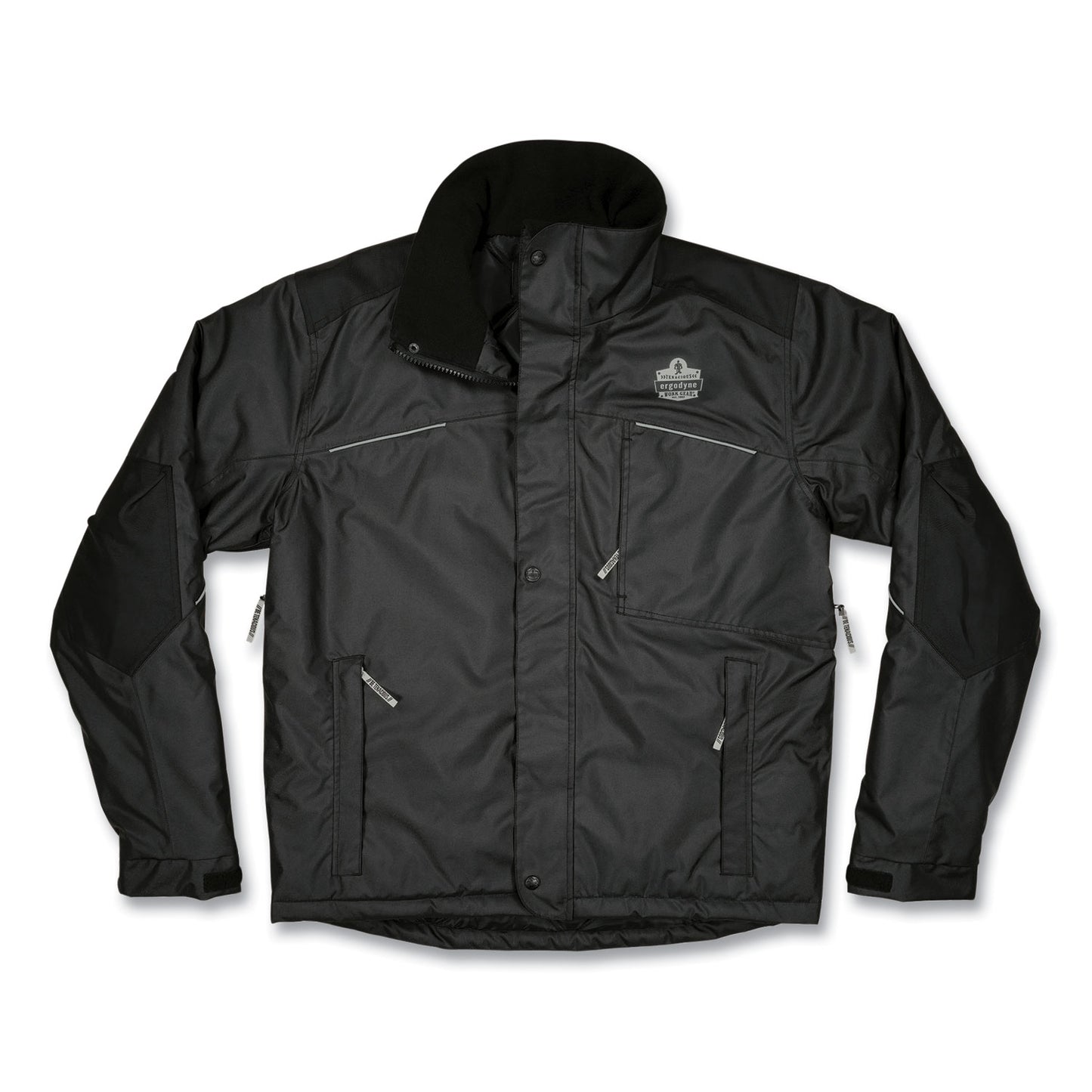 ergodyne N-Ferno 6467 Winter Work Jacket with 300D Polyester Shell, 3X-Large, Black (41127)