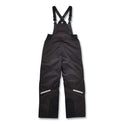 ergodyne N-Ferno 6471 Thermal Bibs with 500D Nylon Shell, Small, Black (41212)