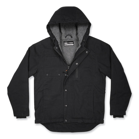 ergodyne N-Ferno 6468 Duck Canvas Work Jacket, X-Large, Black (41235)