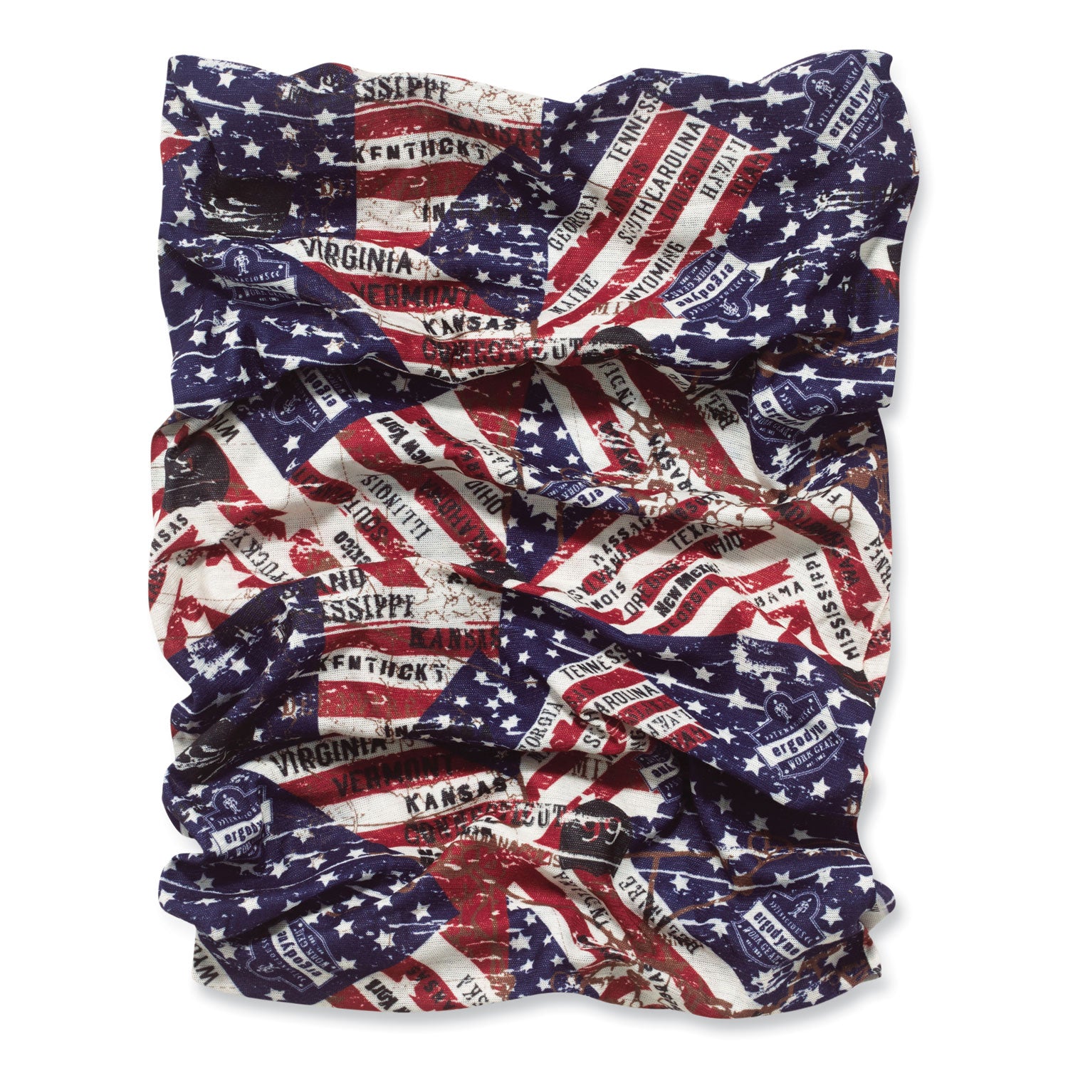 ergodyne Chill-Its 6485 Multi-Band, Polyester, One Size Fits Most, Stars and Stripes (42103)