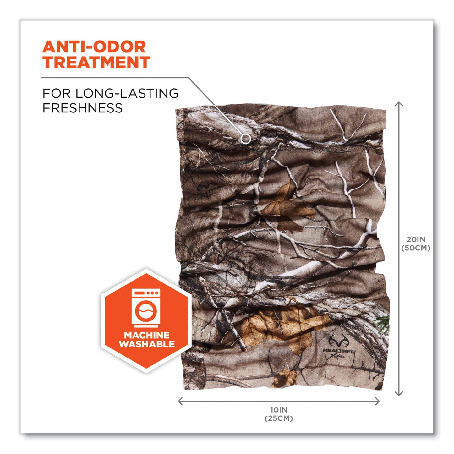 ergodyne Chill-Its 6485 Multi-Band, Polyester, One Size Fits Most, Realtree Xtra (42113)