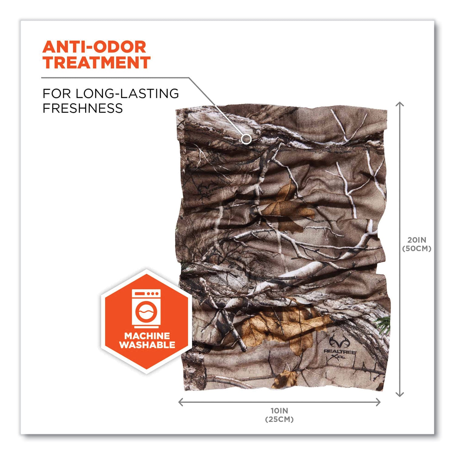 ergodyne Chill-Its 6485 Multi-Band, Polyester, One Size Fits Most, Realtree Xtra (42113)