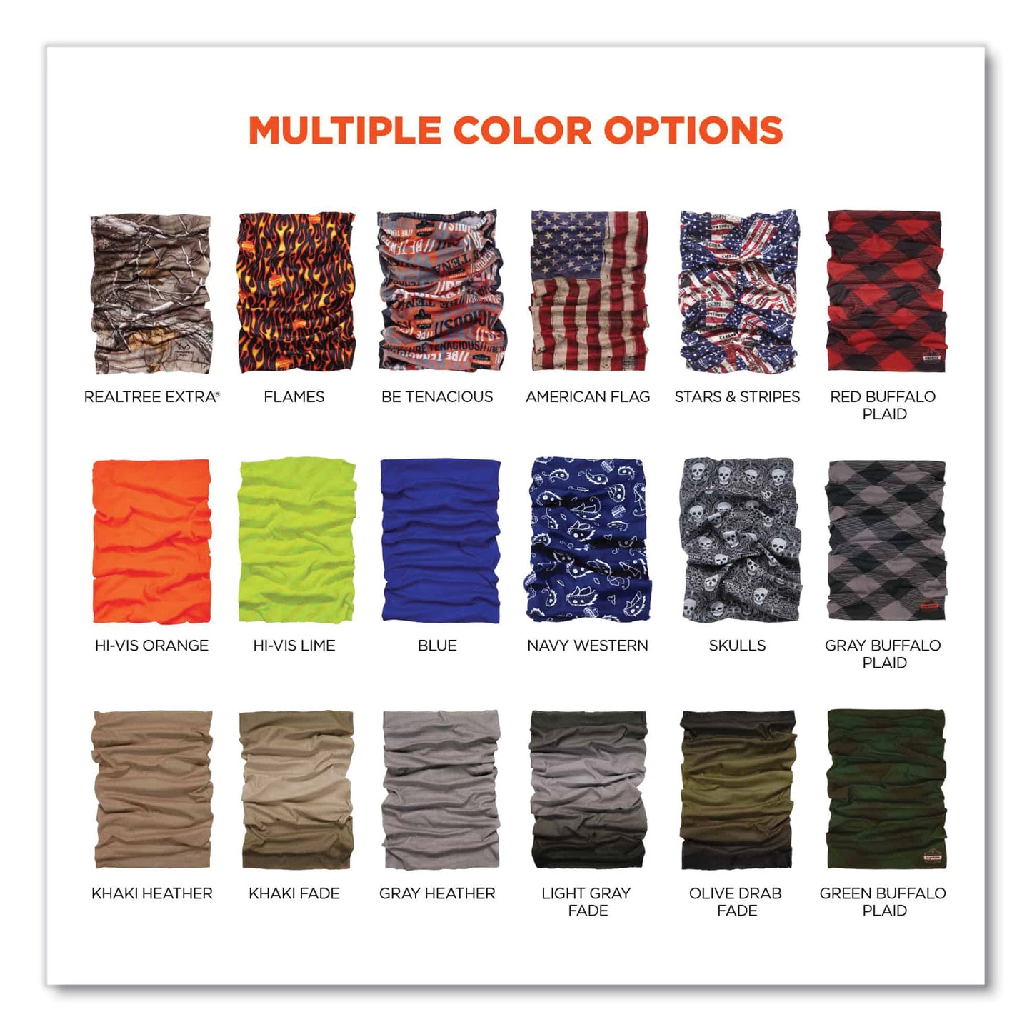 ergodyne Chill-Its 6485 Multi-Band, Polyester, One Size Fits Most, Realtree Xtra (42113)