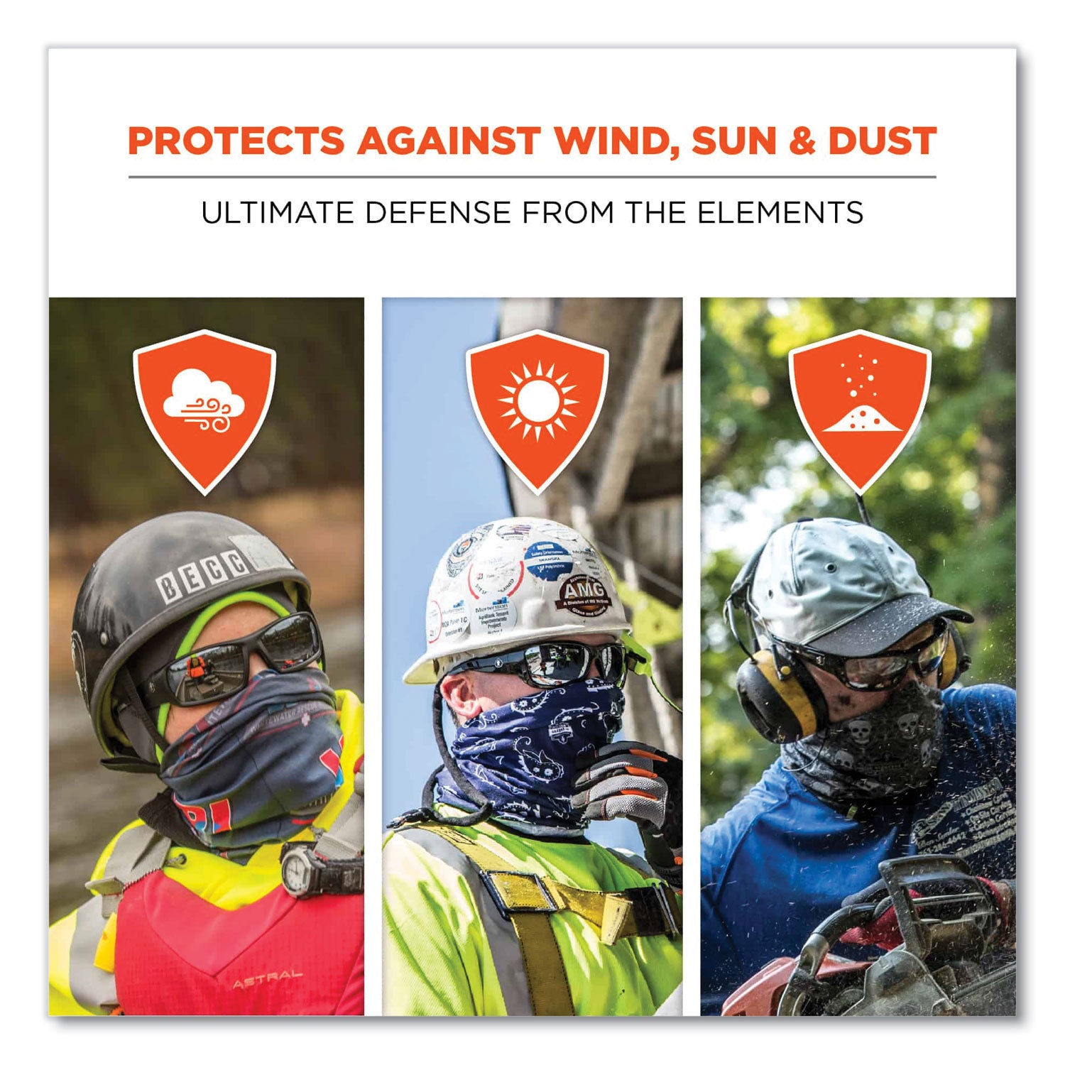 ergodyne Chill-Its 6485 Multi-Band, Polyester, One Size Fits Most, Be Tenacious (42119)