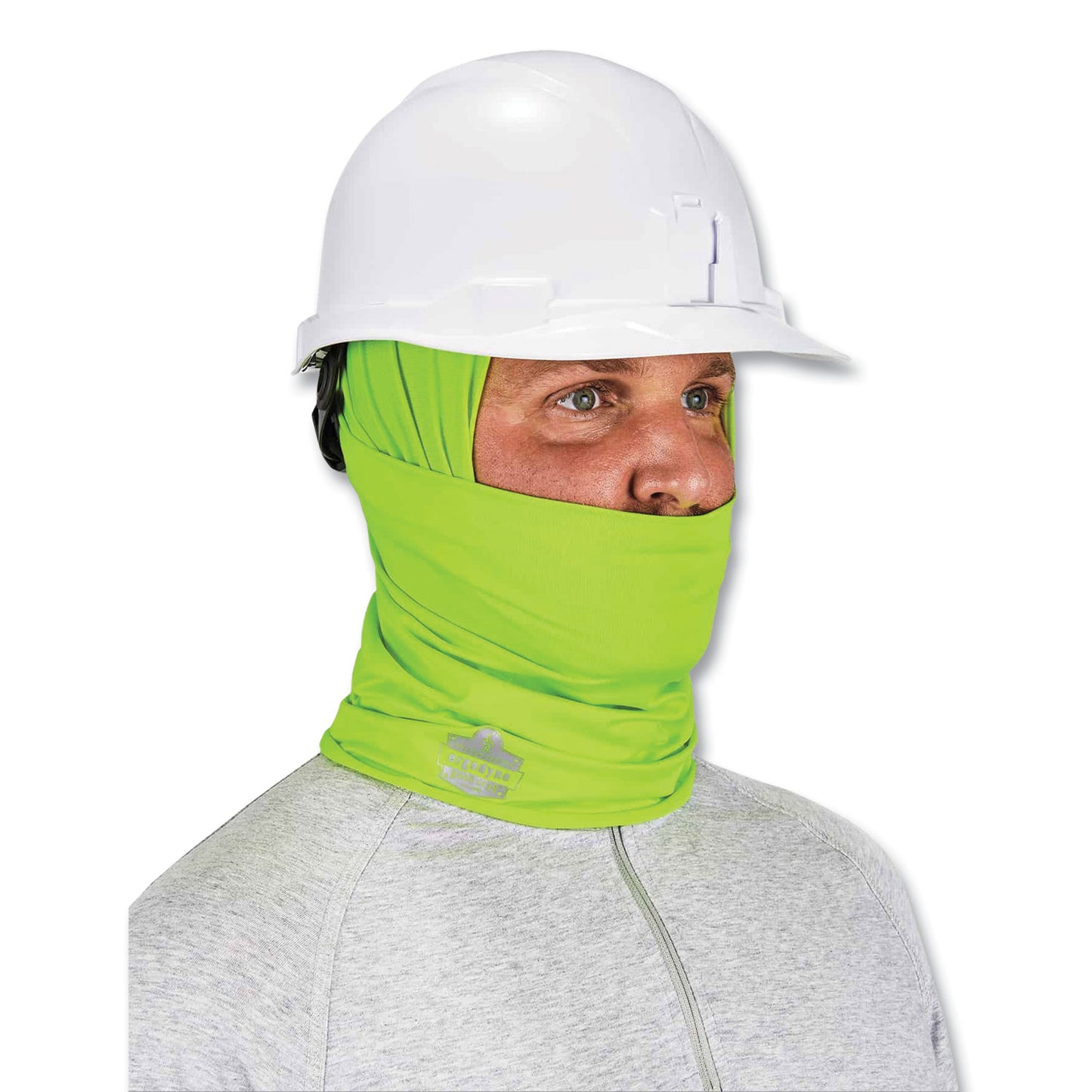 ergodyne Chill-Its 6487 Cooling Performance Knit Multi-Band, Polyester/Spandex, One Size Fits Most, Hi-Vis Lime (42127)