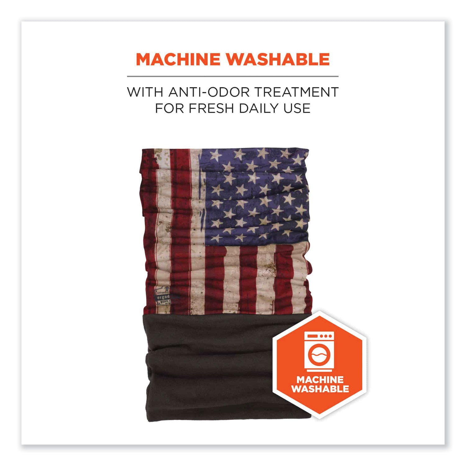 ergodyne N-Ferno 6492 2-Piece Thermal Fleece + Poly Multi-Band, One Size Fits Most, American Flag (42331)