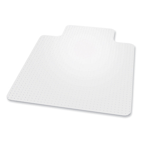 ES Robbins EverLife Chair Mat for Flat Pile Carpet with Lip, 36 x 48, Clear (121831)