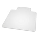 ES Robbins EverLife Textured Chair Mat for Hard Floors with Lip, 36 x 48, Clear (132033)