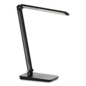 Safco Vamp LED Wireless Charging Lamp, Multi-pivot Neck, 16.75" High, Black (1009BL)